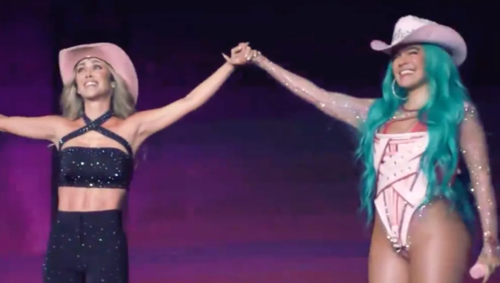 El encuentro en el escenario entre Karol G y Anahí del que todos hablan