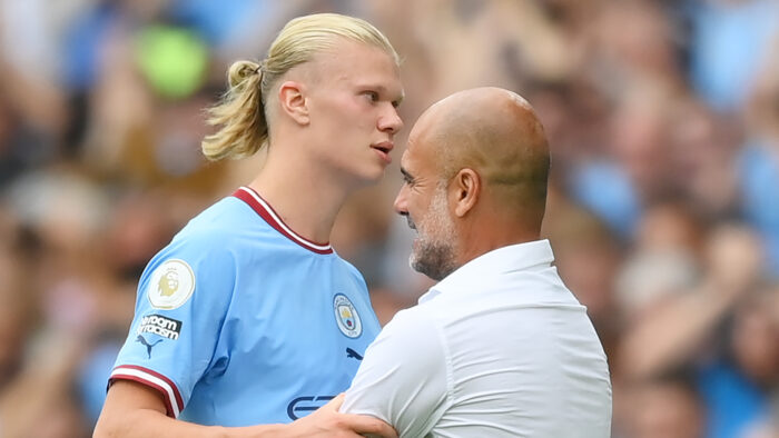 Guardiola se rinde ante Haaland y lo compara con Cruyff