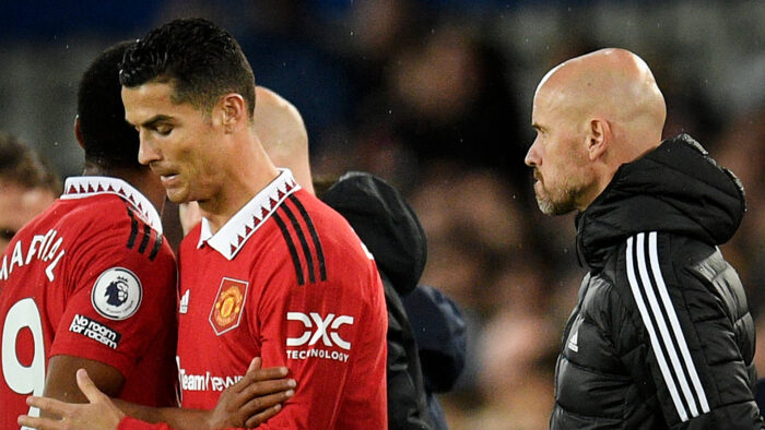 Cristiano Ronaldo and Erik ten Hag