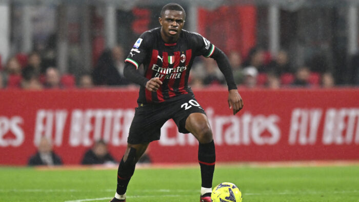 Pierre Kalulu AC Milan v Salernitana Serie A 03132023