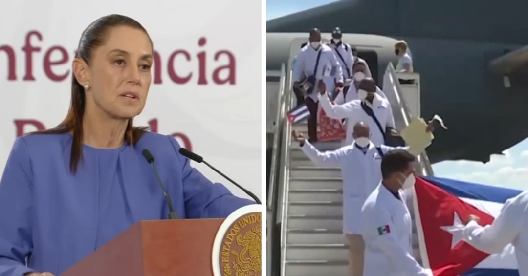 Sheinbaum rechaza críticas y defiende convenio con médicos cubanos