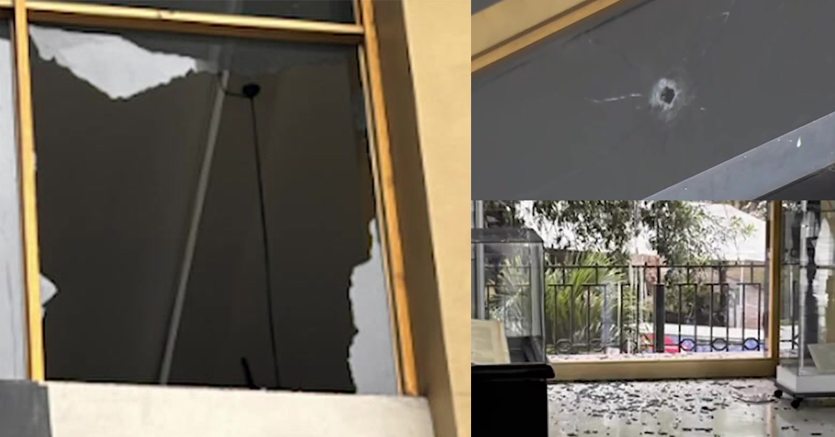 Increíble: Así quedó la Biblioteca Nacional tras recibir daño de 9 disparos