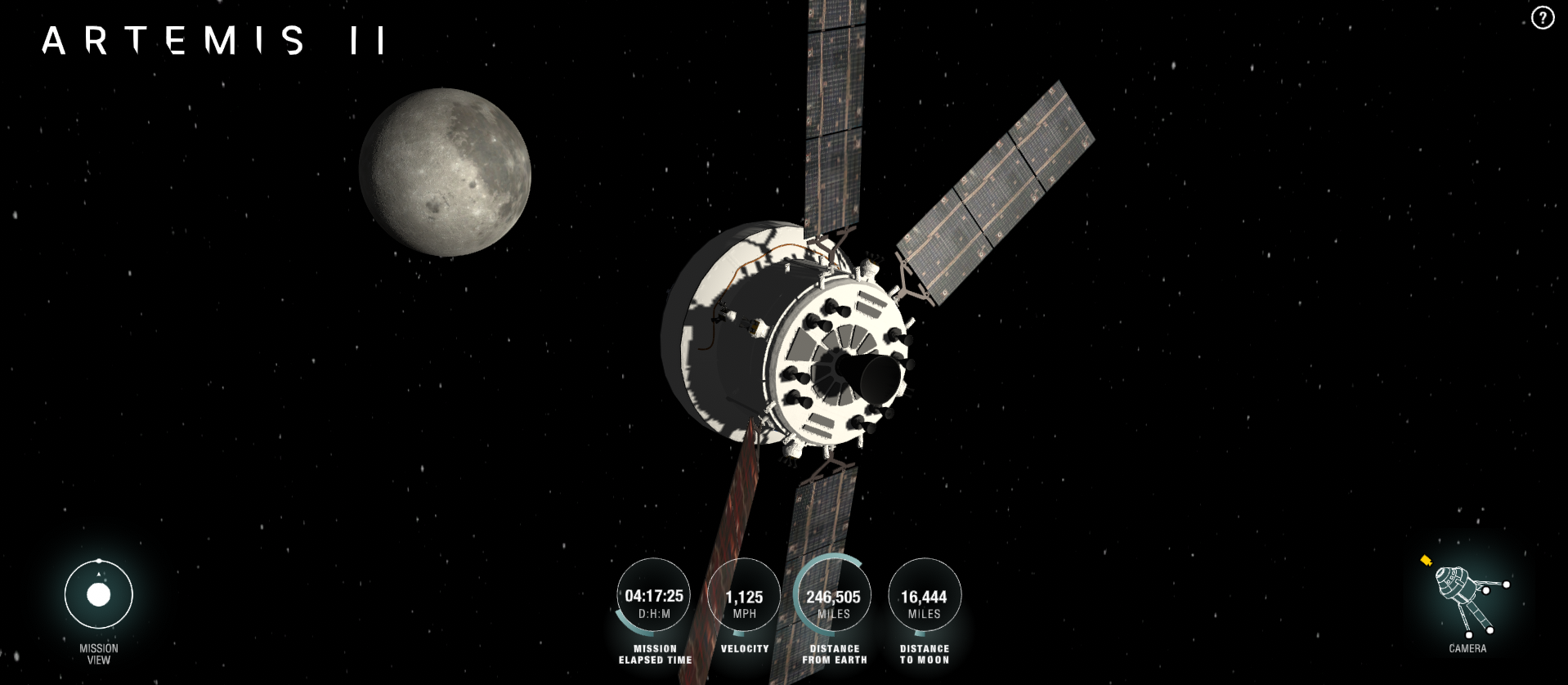 Siga en vivo la misión Artemis II: Orion se acerca al lado oculto de la Luna