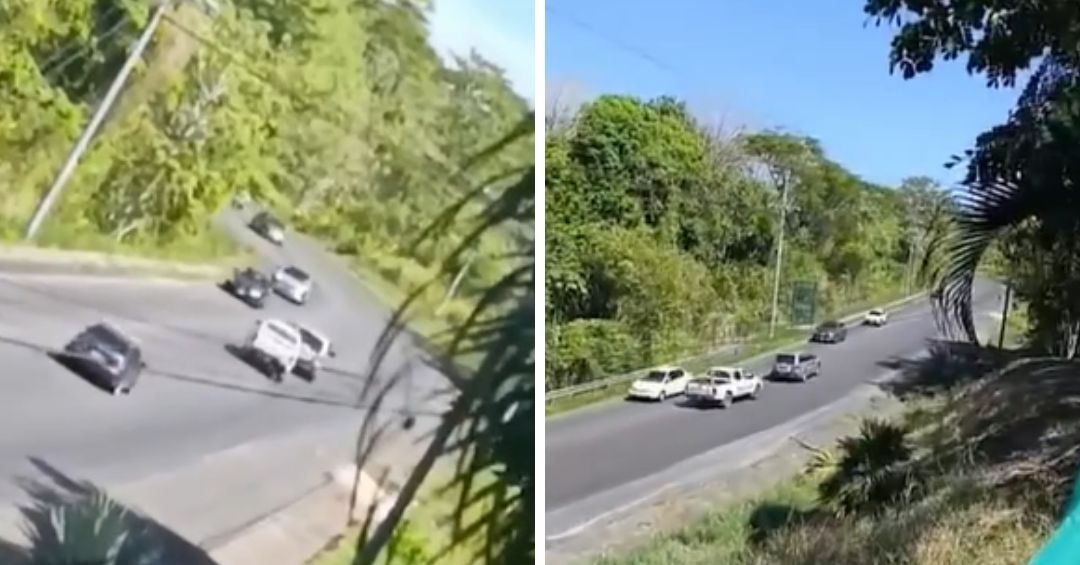 Video capta intensa persecución por contrabando de licor en Puntarenas