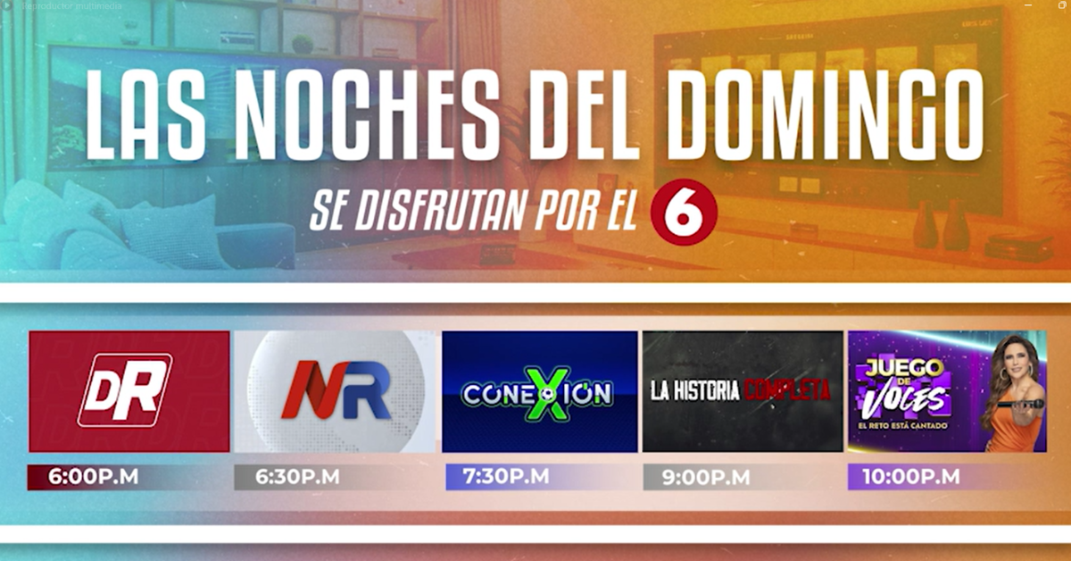 Las noches de los domingos se disfrutan por el 6