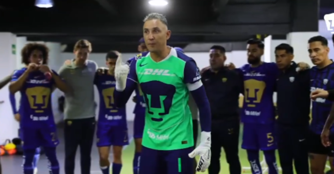 Keylor Navas perderá racha de 32 partidos seguidos en Pumas