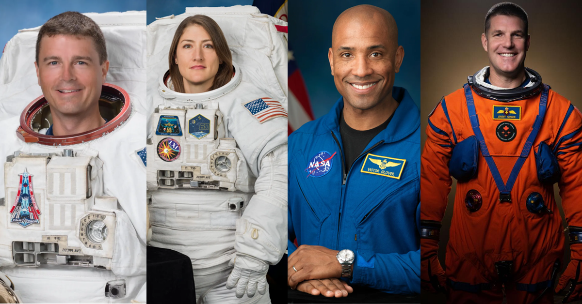 Estos son los 4 astronautas que tripulan el cohete rumbo a la Luna