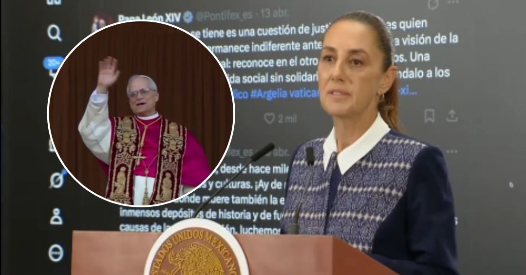 Sheinbaum respalda al Papa León XIV contra la guerra y pide diálogo ante tensiones globales