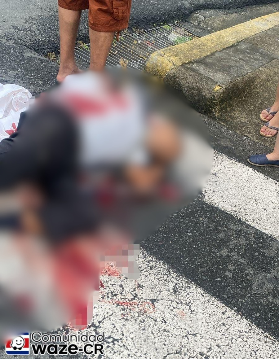 Adulto mayor es brutalmente atropellado por un tráiler en Limón