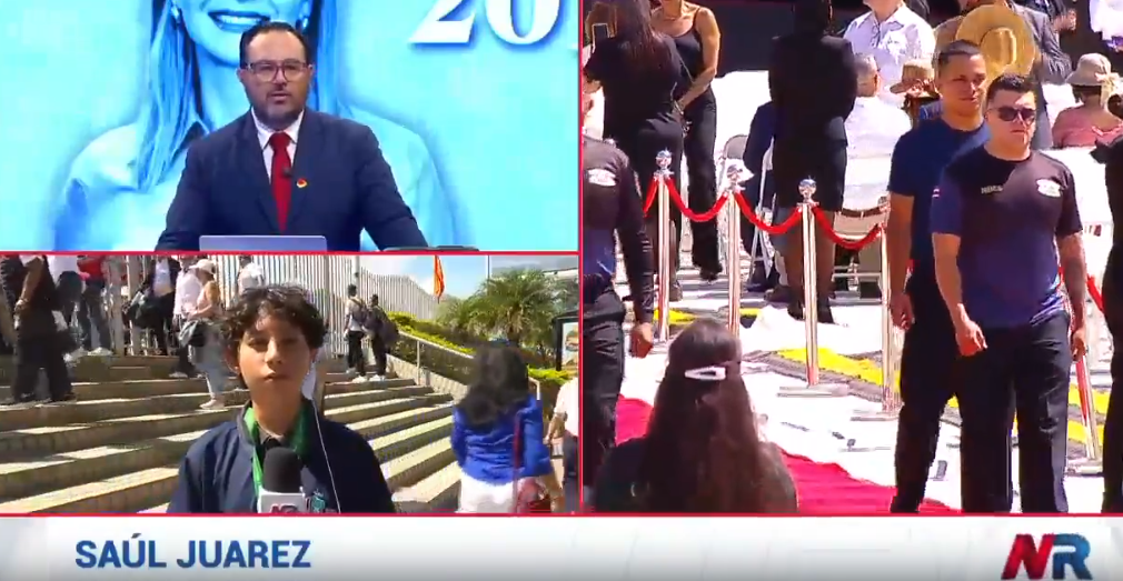 Niño se conviertió en periodista de Noticias Repretel por unos minutos: Vea el video