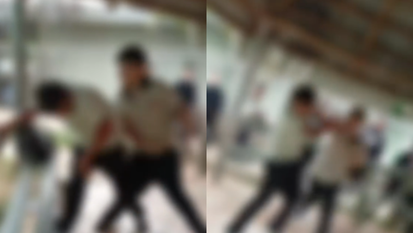 ¡Quedó en video! Brutal pelea entre estudiantes desata el caos en centro educativo