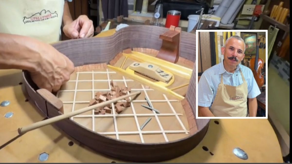 Talento tico: artesano fabrica instrumentos de cuerda y sorprende con su historia