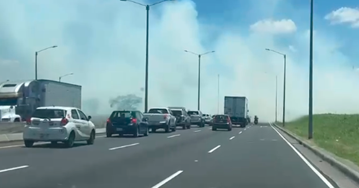 Emergencia pone en peligro la vida de los conductores en importante ruta