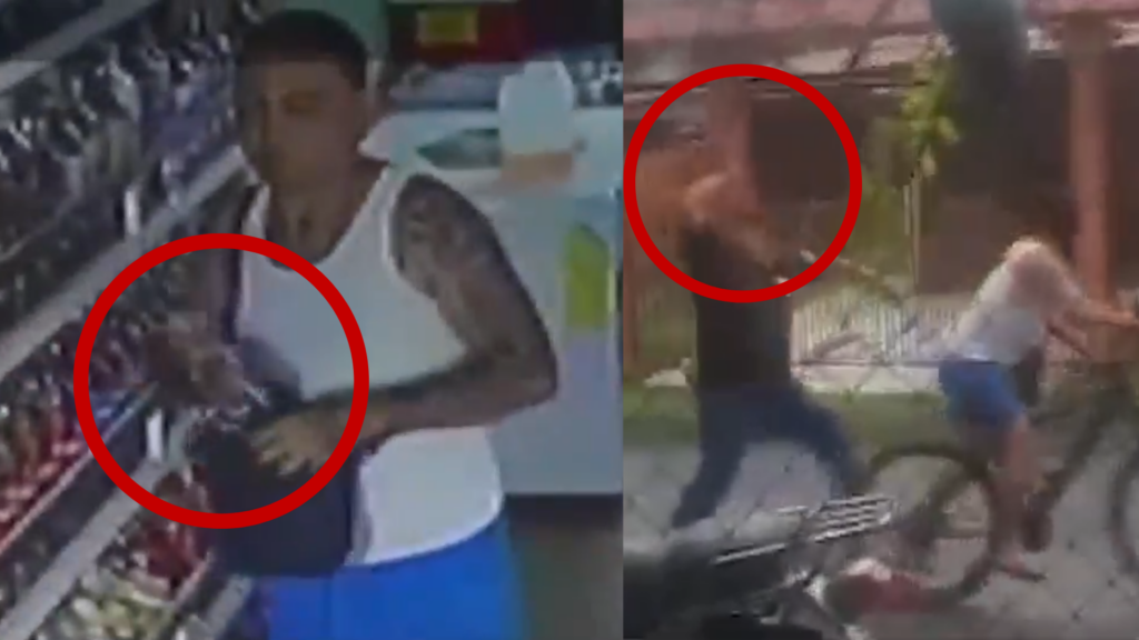 Roba botellas de licor, vecinos lo interceptan y lo atacan a golpes en plena calle: vea el video