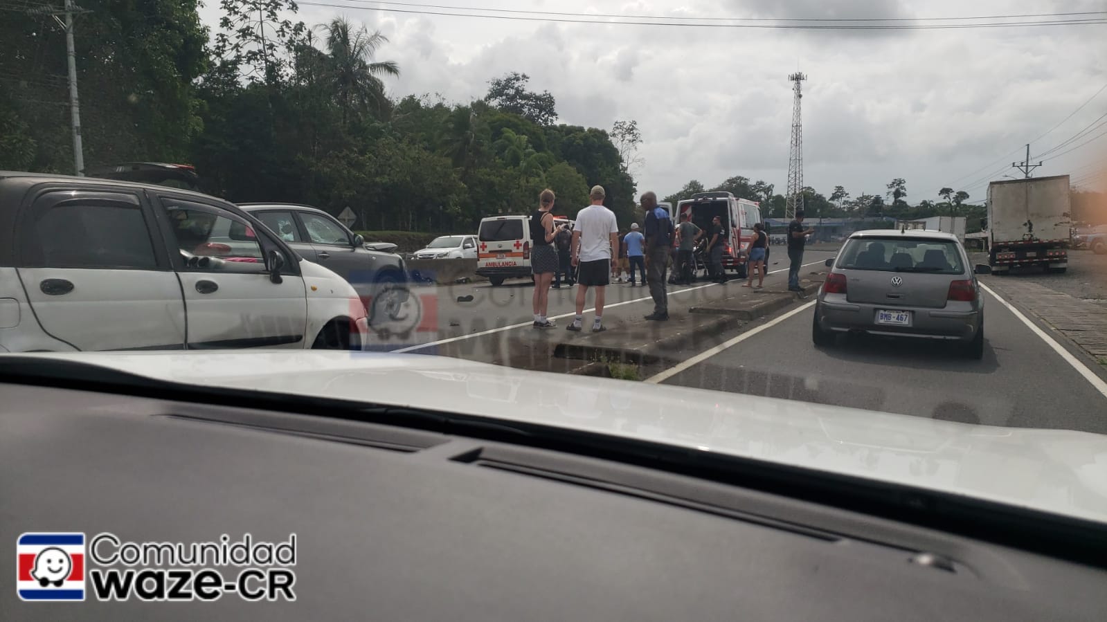 Video captó brutal accidente en el que motociclista perdió su pierna en Limón