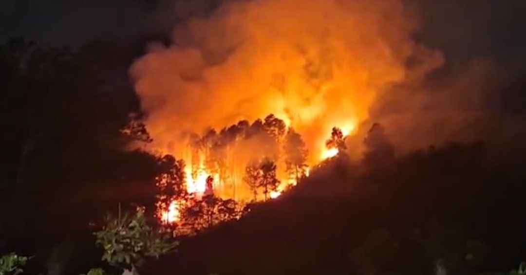 Bomberos atendió un incendio de enormes proporciones en Gravilias de Desamparados