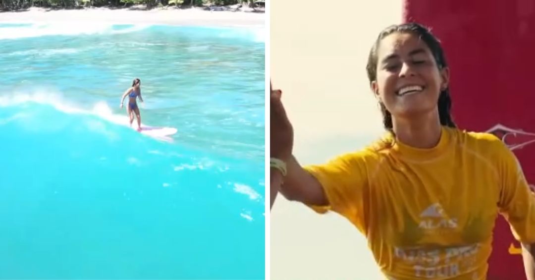 La tica Lía Díaz está a un paso de clasificar al Tour Mundial de surf