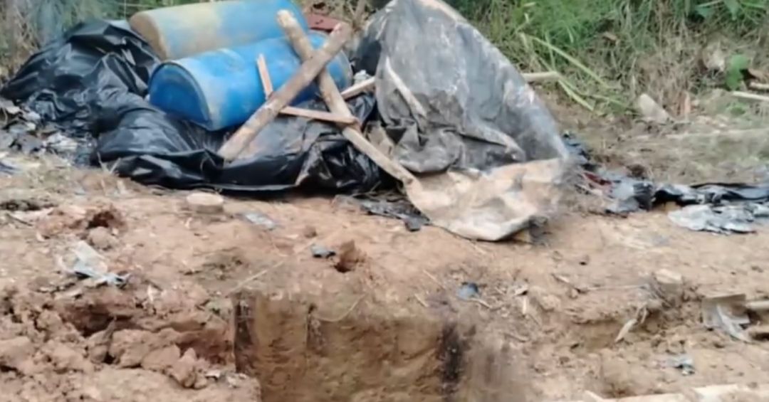 Grupo de mineros ilegales montó todo un centro de operaciones para la extracción ilegal de oro